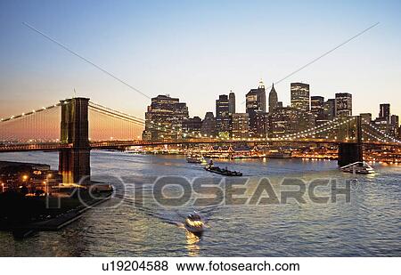 Brooklyn Bridge, New York City View Large Photo Image Stock Photo - Brooklyn Bridge, New York City. Fotosearch