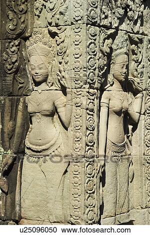 Carvings at ancient temple Angkor Wat Cambodia Khmer View Large Photo Image Stock Image - Carvings at ancient temple Angkor Wat Cambodia Khmer. Fotosearch