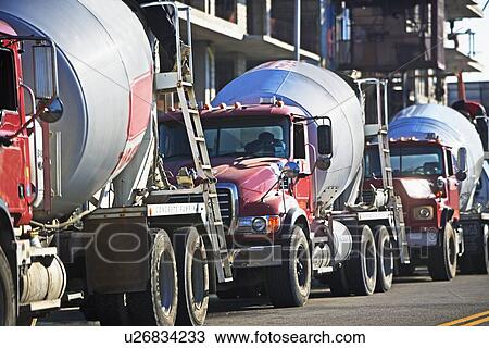 cement trucks View Large Photo Image Stock Image - cement trucks . Fotosearch