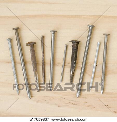 Stock Photo - Close up assorted nails. Fotosearch