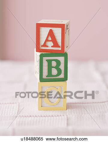 Stock Photography - Close up of ABC blocks. Fotosearch