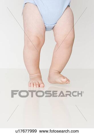 Close up of baby walking View Large Photo Image Stock Photo - Close up of baby walking. Fotosearch