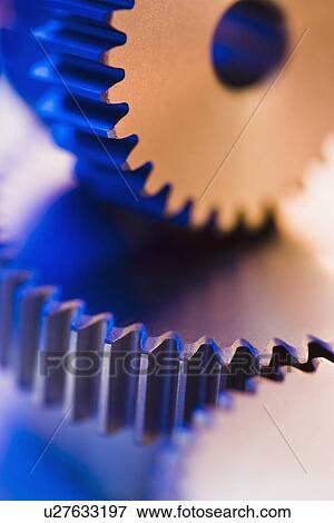 Stock Photo - Close up of cog wheels. Fotosearch