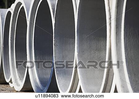 Close up of concrete pipes View Large Photo Image Stock Image - Close up of concrete pipes. Fotosearch