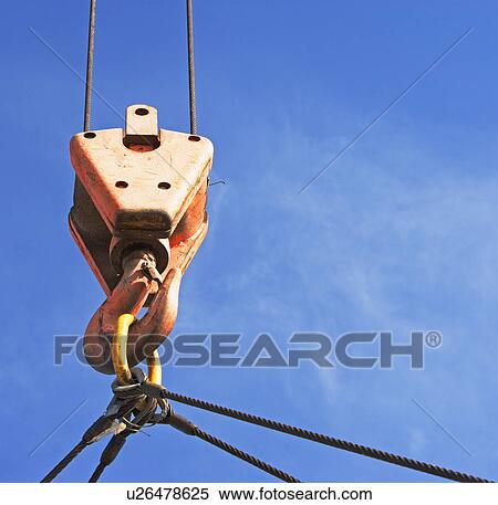 Stock Photography - Close up of crane hook. Fotosearch