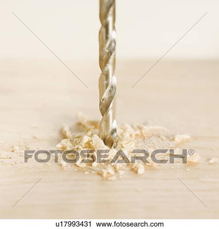 Close up of drill in wood View Large Photo Image Stock Image - Close up of drill in wood. Fotosearch