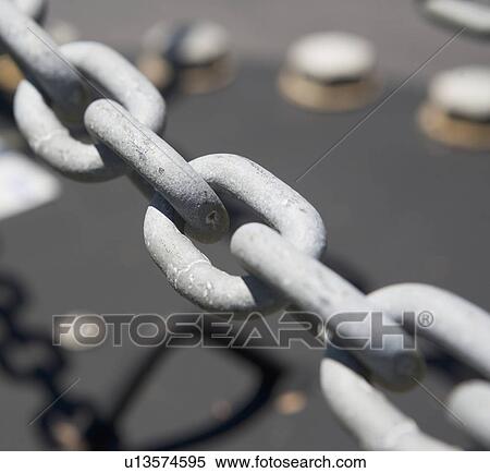 Close up of metal chain View Large Photo Image Stock Photography - Close up of metal chain. Fotosearch