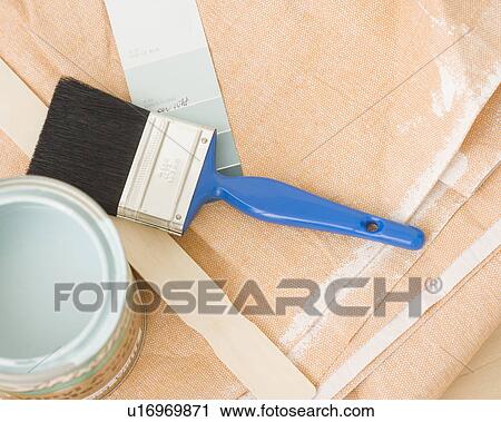 Close up of painting supplies View Large Photo Image Stock Image - Close up of painting supplies. Fotosearch