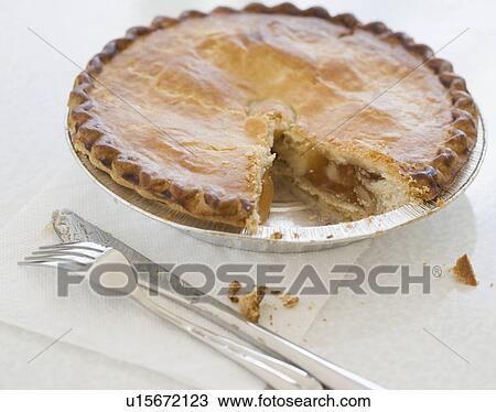 Close up of pie with piece cut out View Large Photo Image Stock Image - Close up of pie with piece cut out. Fotosearch
