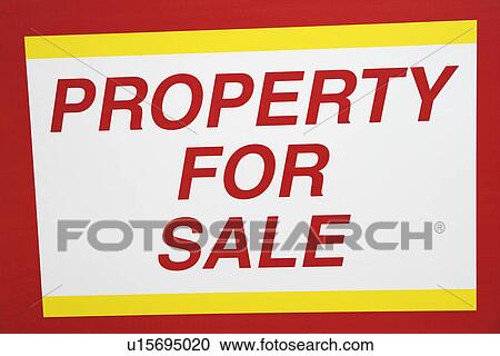 Close up of Property For Sale sign View Large Photo Image Stock Image - Close up of Property For Sale sign. Fotosearch