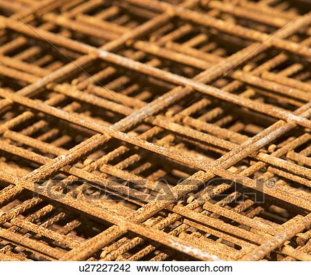 Stock Image - Close up of stacked metal. Fotosearch