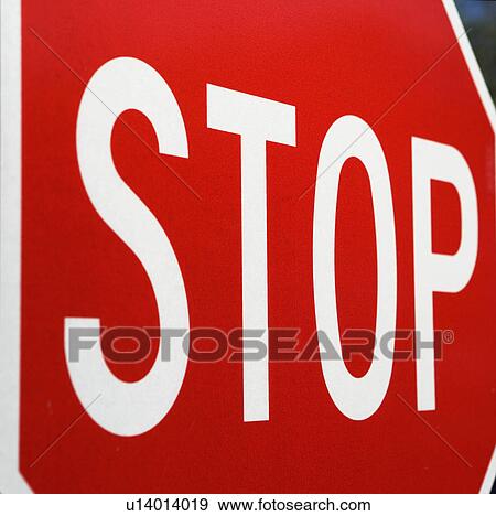 Close up of Stop sign View Large Photo Image Stock Photo - Close up of Stop sign. Fotosearch