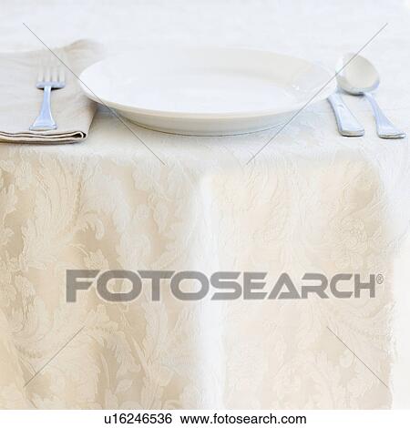 Stock Photograph - Close up of table setting. Fotosearch