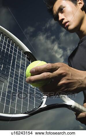 Picture - Close up of tennis player. Fotosearch