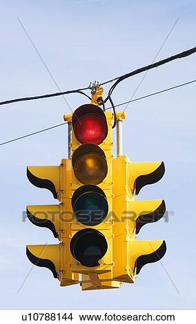 Picture - Close up of traffic light. Fotosearch