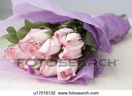 Closeup of bouquet of pink roses View Large Photo Image Stock Image - Closeup of bouquet of pink roses. Fotosearch
