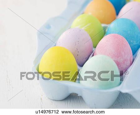 Closeup of colored Easter eggs View Large Photo Image Stock Image - Closeup of colored Easter eggs. Fotosearch