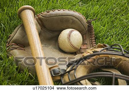 Closeup of old fashioned baseball gear View Large Photo Image Picture - Closeup of old fashioned baseball gear. Fotosearch
