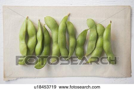 Stock Photo - Closeup of soy beans. Fotosearch
