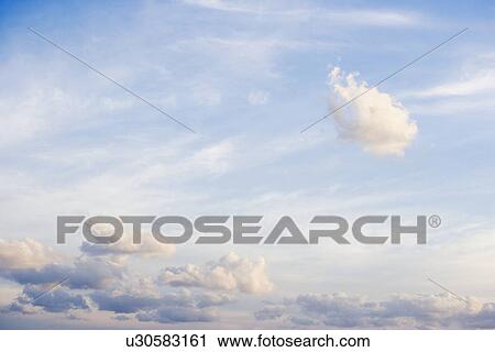 Stock Image - Cloudy sky. Fotosearch