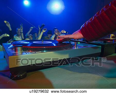Crowd cheering for DJ View Large Photo Image Stock Image - Crowd cheering for DJ. Fotosearch