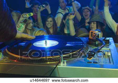 Crowd cheering for DJ View Large Photo Image Stock Photo - Crowd cheering for DJ. Fotosearch