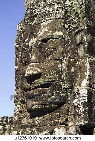 Detail at ancient Temple Angkor Thom Angkor Wat Bayon Cambodia View Large Photo Image Stock Image - Detail at ancient Temple Angkor Thom Angkor Wat Bayon Cambodia. Fotosearch