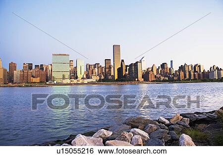 Stock Photograph - Eastside, New York City. Fotosearch