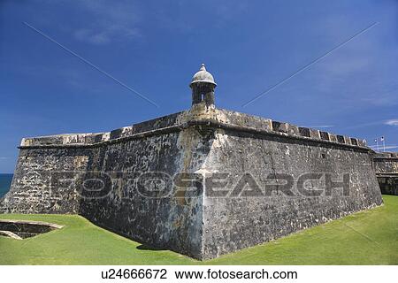 El Morro San Juan Puerto Rico View Large Photo Image Stock Image - El Morro San Juan Puerto Rico. Fotosearch