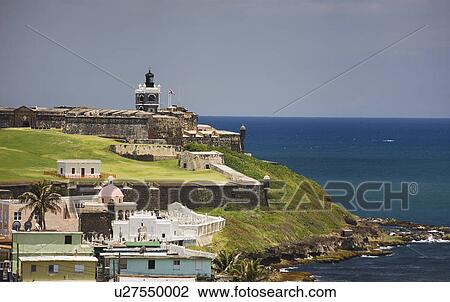 El Morro San Juan Puerto Rico View Large Photo Image Stock Image - El Morro San Juan Puerto Rico. Fotosearch