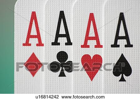 Extreme closeup of four aces View Large Photo Image Stock Image - Extreme closeup of four aces. Fotosearch