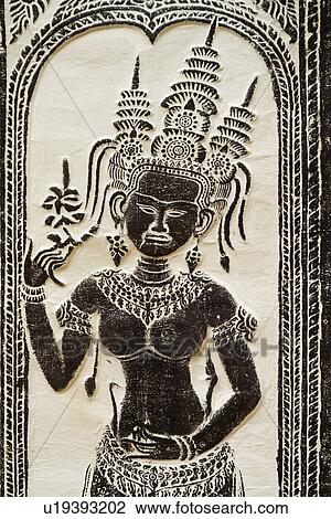 Female divinity goddess at temple Angkor Wat Cambodia Khmer View Large Photo Image Stock Image - Female divinity goddess at temple Angkor Wat Cambodia Khmer. Fotosearch