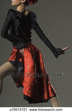 Female flamenco dancer posing View Large Photo Image Stock Image - Female flamenco dancer posing. Fotosearch