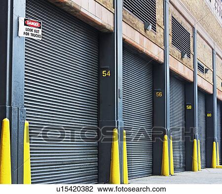 Stock Image - garages. Fotosearch