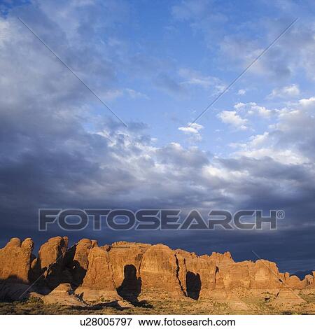Stock Photo - Garden of Eden Arches National Park Moab Utah USA. Fotosearch