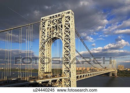 George Washington Bridge View Large Photo Image Stock Photography - George Washington Bridge. Fotosearch