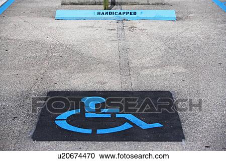 Handicapped parking space View Large Photo Image Stock Image - Handicapped parking space. Fotosearch