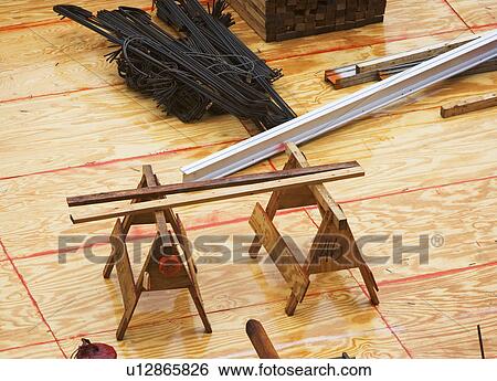 Stock Photograph - High angle view of construction site. Fotosearch