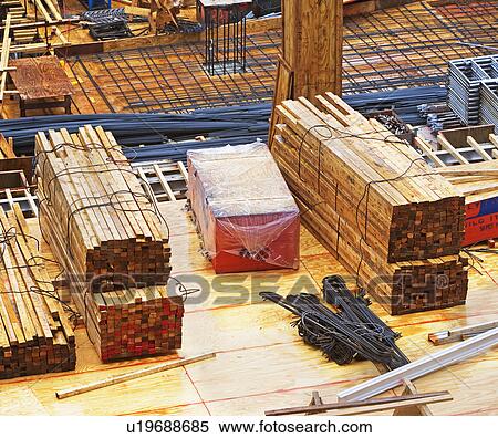 Stock Photography - High angle view of construction site. Fotosearch