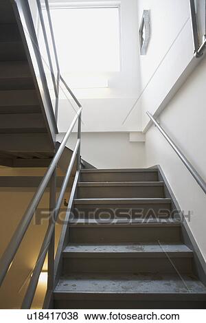 Interior of stairwell View Large Photo Image Stock Photo - Interior of stairwell. Fotosearch