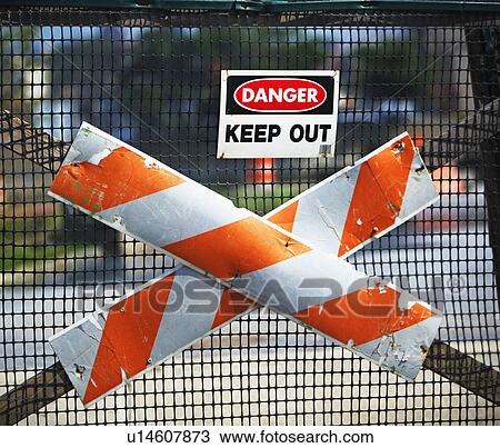 Keep Out sign on fence View Large Photo Image Stock Image - Keep Out sign on fence. Fotosearch