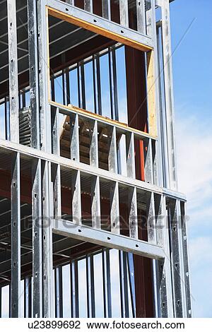 Low angle view of construction site View Large Photo Image Stock Image - Low angle view of construction site. Fotosearch