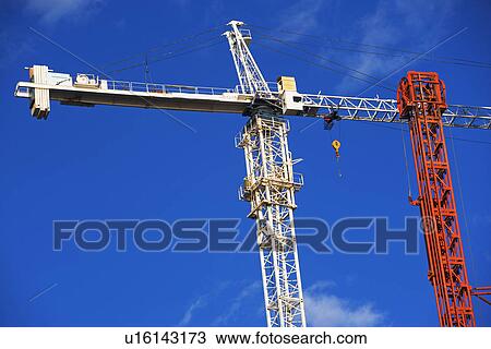 Stock Image - Low angle view of crane. Fotosearch