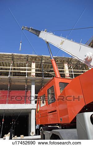 Stock Image - Low angle view of crane. Fotosearch