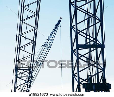 Low angle view of crane View Large Photo Image Stock Image - Low angle view of crane. Fotosearch