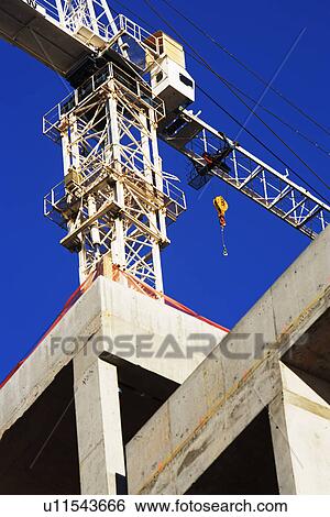 Stock Photograph - Low angle view of crane. Fotosearch