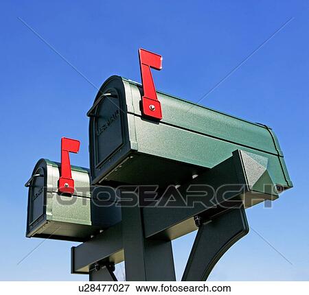 Low angle view of mailboxes View Large Photo Image Stock Photo - Low angle view of mailboxes. Fotosearch