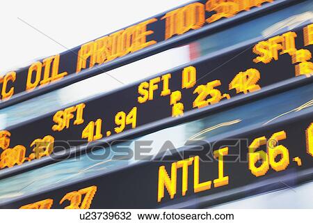 Low angle view of stock market display View Large Photo Image Stock Image - Low angle view of stock market display. Fotosearch