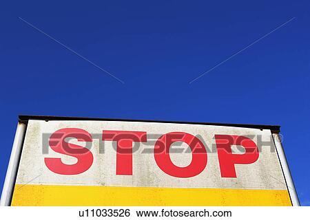 Low angle view of Stop on back of truck View Large Photo Image Stock Photograph - Low angle view of Stop on back of truck. Fotosearch
