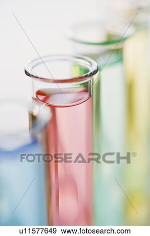 Stock Photo - Multi-colored liquids in vials. Fotosearch